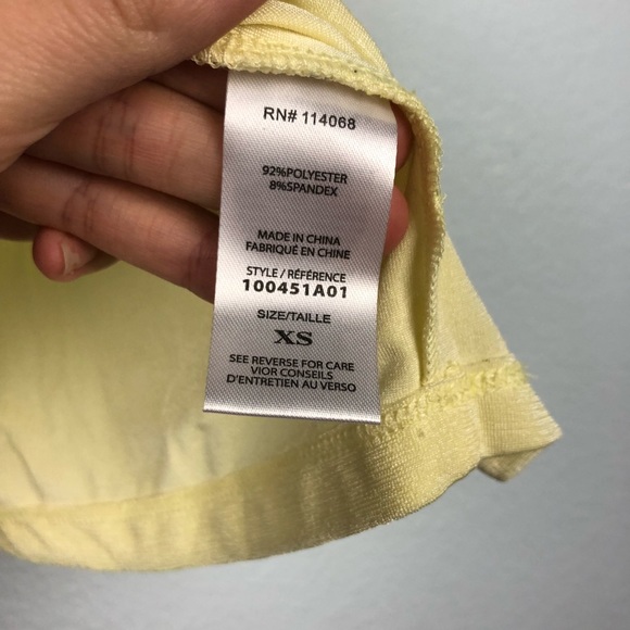NWT Madison & Berkeley yellow cowl front cami tank top - Picture 4 of 5